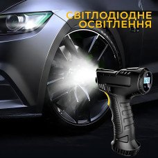 Автомобильный компрессор Модель 4, 12V 120Вт с цифровым дисплеем и автоотключением, портативный насос 150 PSI для шин, велосипедов