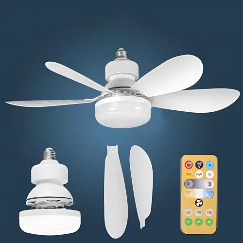 Потолочный вентилятор-лампа HX-R420 FLOWER FAN LIGHT 30Вт E27 с пультом ДУ, LED светильник с вентилятором, 3 скорости, 3 режима - фото 15