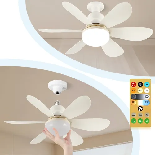 Потолочный вентилятор-лампа HX-R420 FLOWER FAN LIGHT 30Вт E27 с пультом ДУ, LED светильник с вентилятором, 3 скорости, 3 режима - фото 18