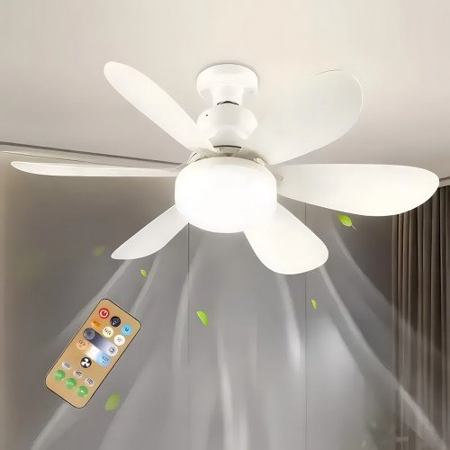 Потолочный вентилятор-лампа HX-R420 FLOWER FAN LIGHT 30Вт E27 с пультом ДУ, LED светильник с вентилятором, 3 скорости, 3 режима - фото 2