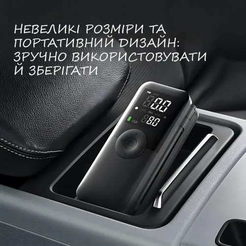 Автомобильный аккумуляторный компрессор Carsun C3106 4000 мАч 150 PSI 10 Бар, портативный воздушный насос 20 л/мин с LED дисплеем - фото 19