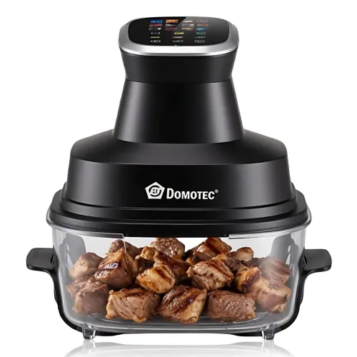Аерофритюрниця Domotec MS-3227, чашей 7 л 4600 Вт із сенсорним меню та LED-дисплеєм, безоливна фритюрниця аерогриль