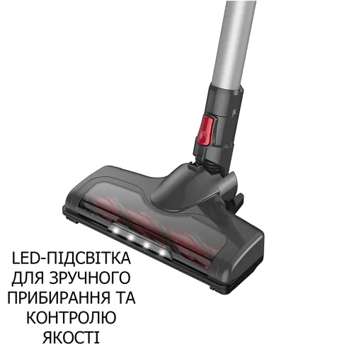 Бездротовий вертикальний пилосос ZIP LINE TOP ZT-1506, 2500 Вт, акумулятор, 2 режими, НЕРА-фільтр, 3 насадки - фото 6