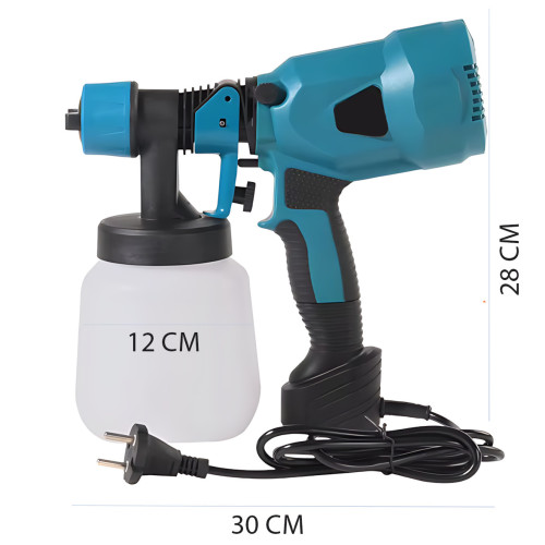 Краскопульт электрический Electric Paint Sprayer  (400-650W), бак 1100 мл, 6 сопел в комплекте, профессиональный распылитель - фото 5