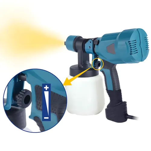 Фарбопульт електричний Electric Paint Sprayer  (400-650W), бак 1100 мл, 6 сопел у комплекті, професійний розпилювач - фото 4