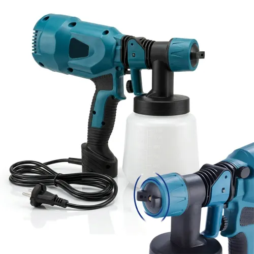 Фарбопульт електричний Electric Paint Sprayer  (400-650W), бак 1100 мл, 6 сопел у комплекті, професійний розпилювач