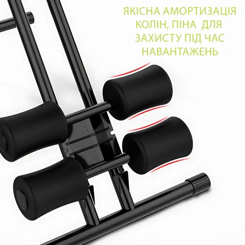 Тренажер для преса Esonstyle універсальний складаний, 4 рівні нахилу, з LCD-комп'ютером, навантаження до 100 кг - фото 8