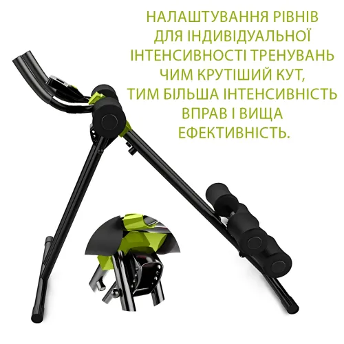 Тренажер для преса Esonstyle універсальний складаний, 4 рівні нахилу, з LCD-комп'ютером, навантаження до 100 кг - фото 7