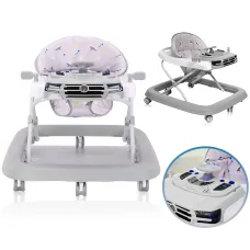 Дитячі розвивальні ходунки-машинка X-620, складані, з музично-ігровою панеллю та регулюванням висоти