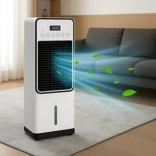 Підлоговий кліматичний комплекс 5в1 Germatic Air Max Pro 2в1 BFX-8D-1668, охолоджувач повітря, нагрівач, зволожувач, 60 Вт - фото 3