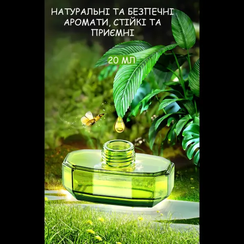 Автомобільний ароматизатор «Вертоліт» на сонячній батареї (Vert-02), освіжувач повітря з обертовими лопатями, 20 мл Зелений - фото 8