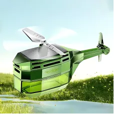 Автомобильный ароматизатор «Вертолет» на солнечной батарее (Vert-02), освежитель воздуха с вращающимися лопастями, 20 мл Зеленый