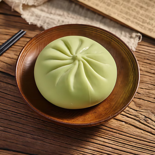 Сенсорна іграшка-антистрес «Пельмень Бао» (Bao Bun), мила м'яка іграшка в пастельних тонах, 10 см - фото 9
