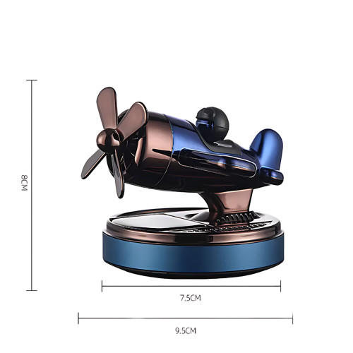 Автомобільний ароматизатор на сонячній батареї «Літак» Vert-15, освіжувач повітря в машину з обертовим пропелером - фото 8