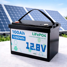 Акумулятор LiFePO4 12 V 100 Ah UKC, літій-залізо-фосфатна батарея (LFP) для ДБЖ, сонячних систем і кемпінгу