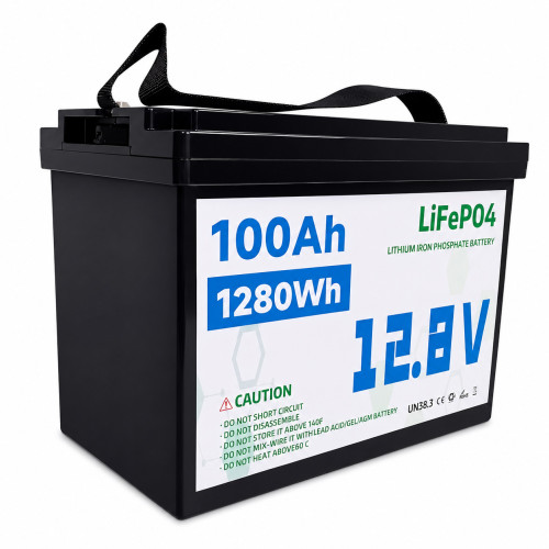 Акумулятор LiFePO4 12 V 100 Ah UKC, літій-залізо-фосфатна батарея (LFP) для ДБЖ, сонячних систем і кемпінгу - фото 2