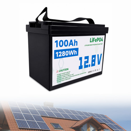 Акумулятор LiFePO4 12 V 100 Ah UKC, літій-залізо-фосфатна батарея (LFP) для ДБЖ, сонячних систем і кемпінгу
