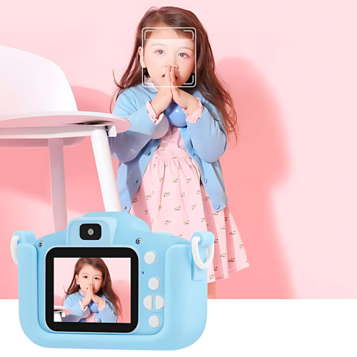 Детский цифровой фотоаппарат с селфи-камерой AND T14 Smart Kids Kitty, фотокамера для детей с играми и силиконовым чехлом - фото 8