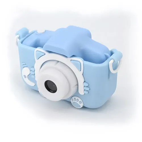 Дитячий цифровий фотоапарат із селфі-камерою AND T14 Smart Kids Kitty, фотокамера для дітей із іграми та силіконовим чохлом - фото 6