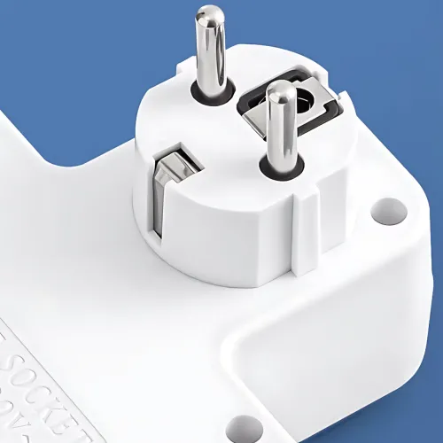 Мережевий фільтр-подовжувач 2500 Вт, 4 розетки + 2 USB + 1 Type-C (PD), з нічником, індивідуальні вимикачі, білий (PNS-01/8625UL) - фото 8