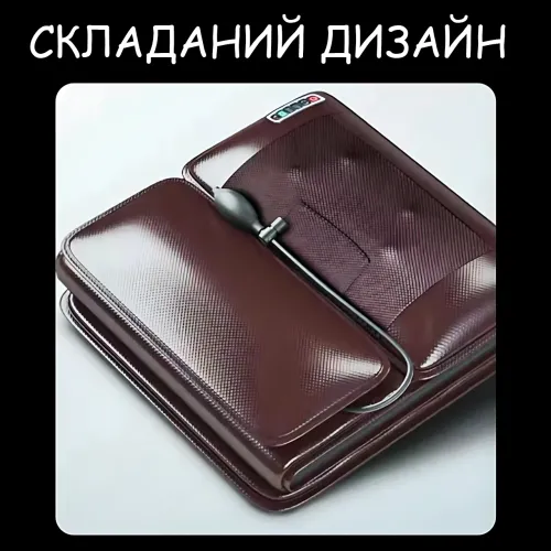 Масажний матрац ZH-06 з підігрівом, роликовим і вібраційним масажем для всього тіла, 9 рівнів інтенсивності, екошкіра - фото 6