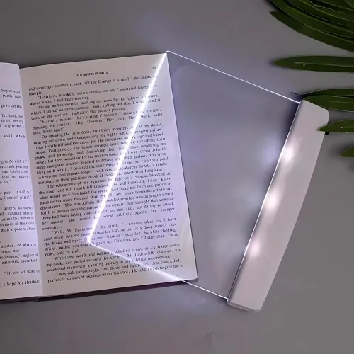 Закладка-светильник AND 5821 для чтения книг с LED-подсветкой, плоская LED-панель для комфортного чтения, белый - фото 5