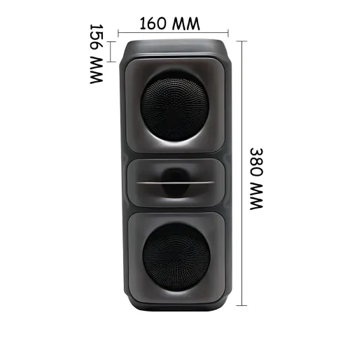 Портативна Bluetooth-колонка Adar MS-3629BT, 30 Вт, з караоке, RGB-підсвіткою, FM-радіо, USB/AUX/TF - фото 8
