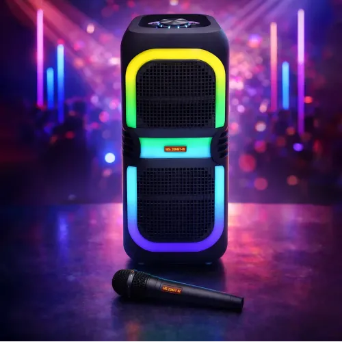 Портативна Bluetooth-колонка MS-2039BT, 50 Вт, RGB-підсвіткою, TWS, FM-радіо, USB/AUX/TF - фото 7