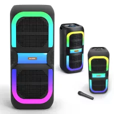 Портативна Bluetooth-колонка MS-2039BT, 50 Вт, RGB-підсвіткою, TWS, FM-радіо, USB/AUX/TF