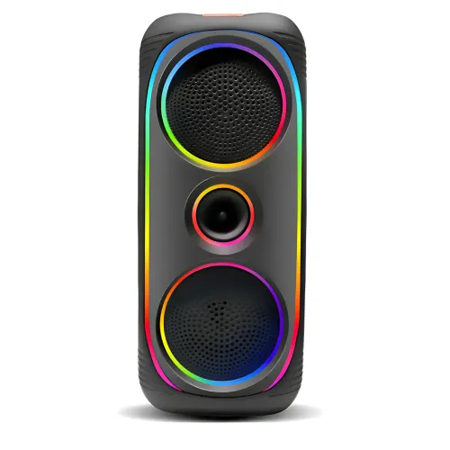 Портативна Bluetooth-колонка MS-2041BT, 50 Вт, з бездротовим мікрофоном, RGB-підсвіткою, TWS, FM-радіо, USB/AUX/TF - фото 2