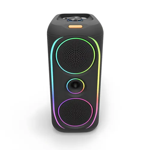Портативна Bluetooth-колонка MS-2041BT, 50 Вт, з бездротовим мікрофоном, RGB-підсвіткою, TWS, FM-радіо, USB/AUX/TF - фото 3
