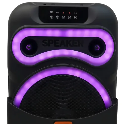 Портативна Bluetooth-колонка MS-1201BT-W, 50 Вт, з бездротовим мікрофоном, FM-радіо, USB/AUX/SD, караоке-система - фото 7