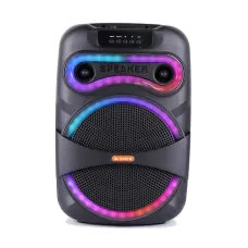 Портативная Bluetooth колонка MS-1201BT-W, 50 Вт, с беспроводным микрофоном, FM-радио, USB/AUX/SD, караоке-система