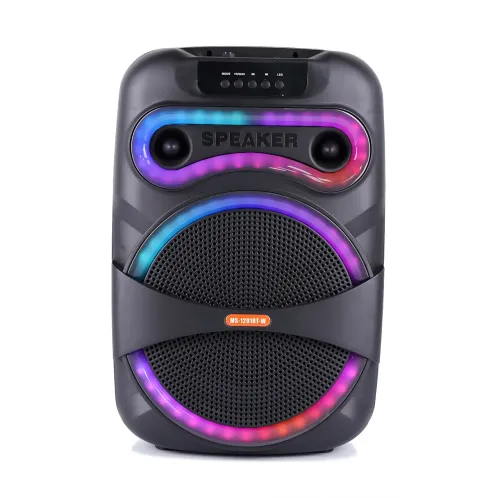 Портативна Bluetooth-колонка MS-1201BT-W, 50 Вт, з бездротовим мікрофоном, FM-радіо, USB/AUX/SD, караоке-система