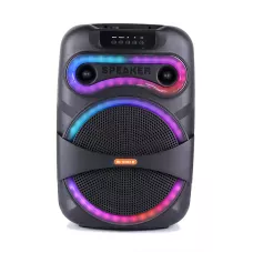 Портативна Bluetooth-колонка MS-1201BT-W, 50 Вт, з бездротовим мікрофоном, FM-радіо, USB/AUX/SD, караоке-система
