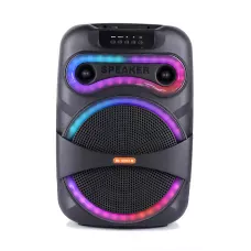 Портативна Bluetooth-колонка MS-1201BT-W, 50 Вт, з бездротовим мікрофоном, FM-радіо, USB/AUX/SD, караоке-система