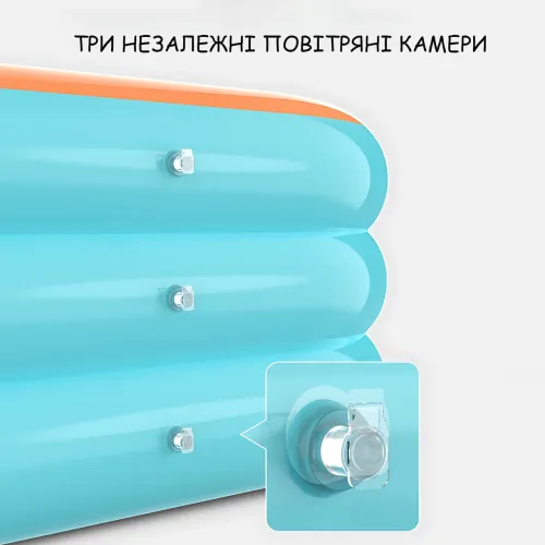 Семейный надувной бассейн BS-08 (250х140х65 см), прямоугольный бассейн для взрослых и детей, ПВХ - фото 3