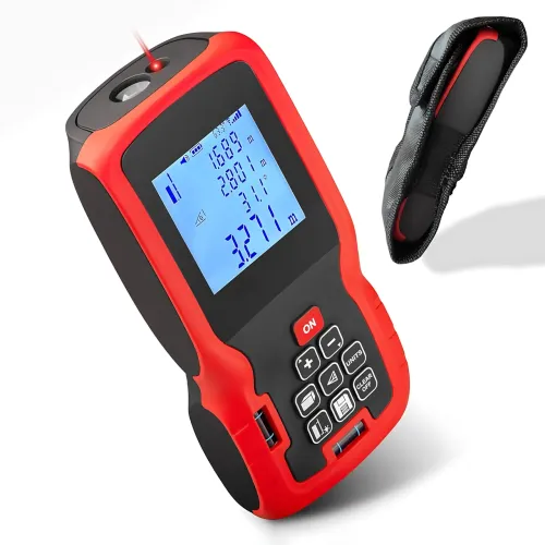 Лазерний далекомір RL-41 (40 м), цифрова лазерна рулетка з LCD-дисплеєм і підсвіткою, від батарейок, з чохлом
