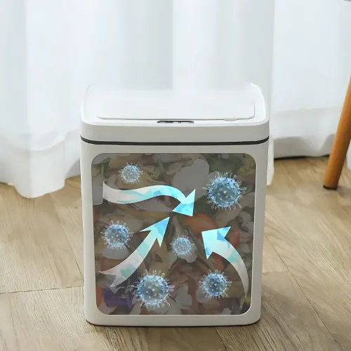 Умное сенсорное мусорное ведро Smart Trash Can 16 л, бесконтактное автоматическое ведро для мусора с крышкой, электро контейнер - фото 8