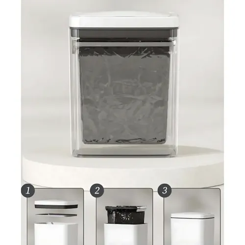 Умное сенсорное мусорное ведро Smart Trash Can 16 л, бесконтактное автоматическое ведро для мусора с крышкой, электро контейнер - фото 3