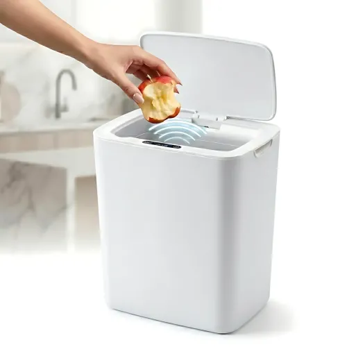 Умное сенсорное мусорное ведро Smart Trash Can 16 л, бесконтактное автоматическое ведро для мусора с крышкой, электро контейнер