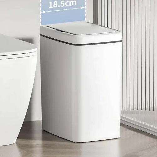 Умное сенсорное мусорное ведро Smart Trash Can 16 л, бесконтактное автоматическое ведро для мусора с крышкой, электро контейнер Голубой - фото 5