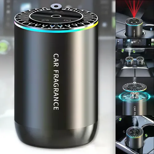 Автомобильный ароматизатор с RGB подсветкой и проекцией «Звездное небо» XT015, аромадиффузор для авто с USB-зарядкой - фото 2
