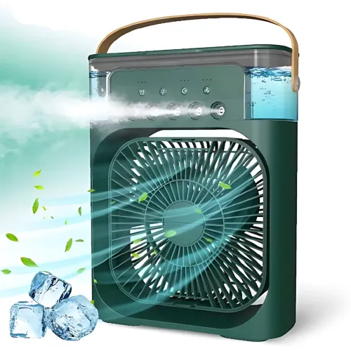 Портативний кондиціонер 4в1 Air Cooler Fan з водяним охолодженням, настільний мінівентилятор з ароматизатором і підсвіткою - фото 4