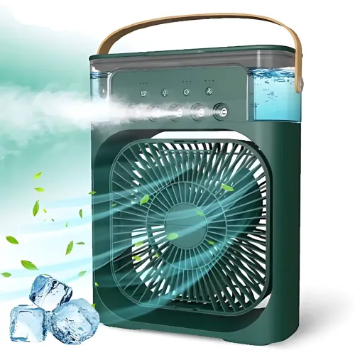 Портативный кондиционер 4в1 Air Cooler Fan с водяным охлаждением, настольный мини-вентилятор с ароматизатором и подсветкой - фото 4