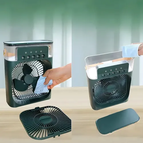 Портативный кондиционер 4в1 Air Cooler Fan с водяным охлаждением, настольный мини-вентилятор с ароматизатором и подсветкой - фото 5