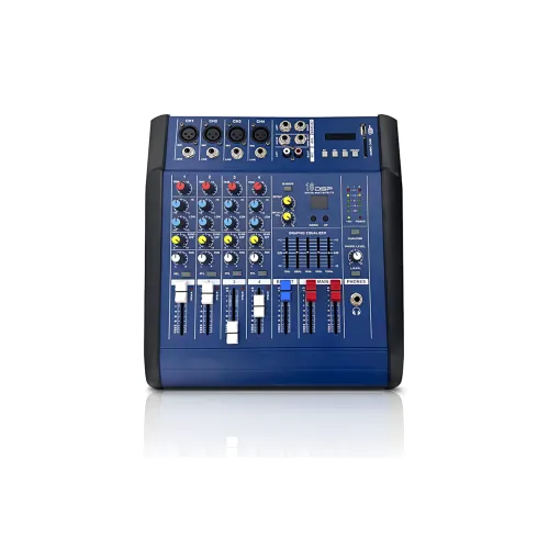 Активный микшерный пульт Mixer BT 4200D 4 канала, Bluetooth, USB, FM, 500 Вт, для караоке и звукозаписи - фото 8