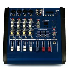 Активный микшерный пульт Mixer BT 4200D 4 канала, Bluetooth, USB, FM, 500 Вт, для караоке и звукозаписи