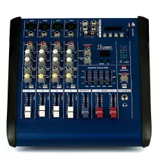 Активный микшерный пульт Mixer BT 4200D 4 канала, Bluetooth, USB, FM, 500 Вт, для караоке и звукозаписи