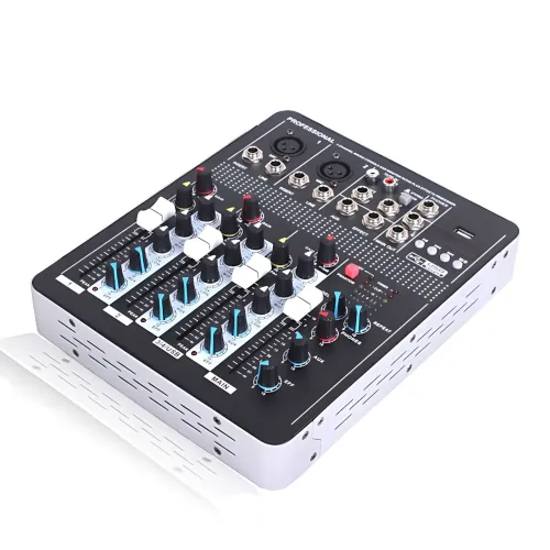 Профессиональный микшерный пульт Mixer BT MT-4000 (2 канала), Bluetooth, USB, MP3, фантомное питание +48V, DSP эффекты - фото 2
